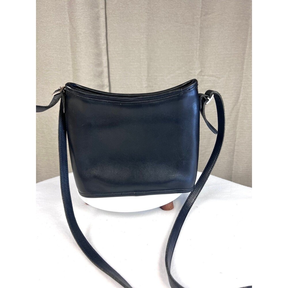 Vintage Coach Mambo Crossbody Bag #9062 Black Leather
